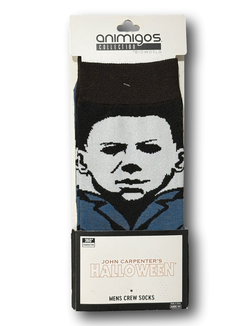 3/$20 John Carpenter's Halloween Michael Myers Funny Novelty Crew Socks - NWT